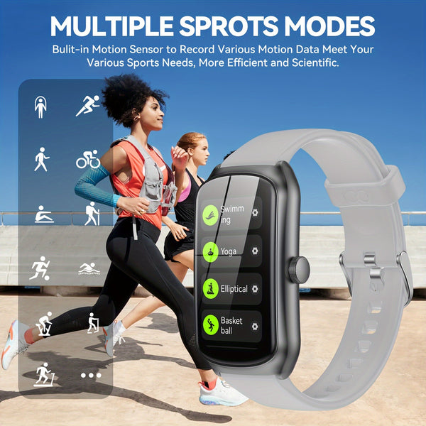 Anyloop White 1.58' Sport Smart Watch, Long Battery Life 20+ Sports Modes Practical Functions Smart Watch for Men\u002FWomen, High Quality Smart Watch