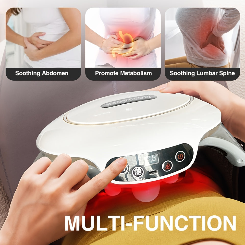 Simulation Positive And Negative Kneading Massage Depth Massage, Wireless And ConvenientIntelligent Auxiliary Heat Kneading Abdominal Instrument