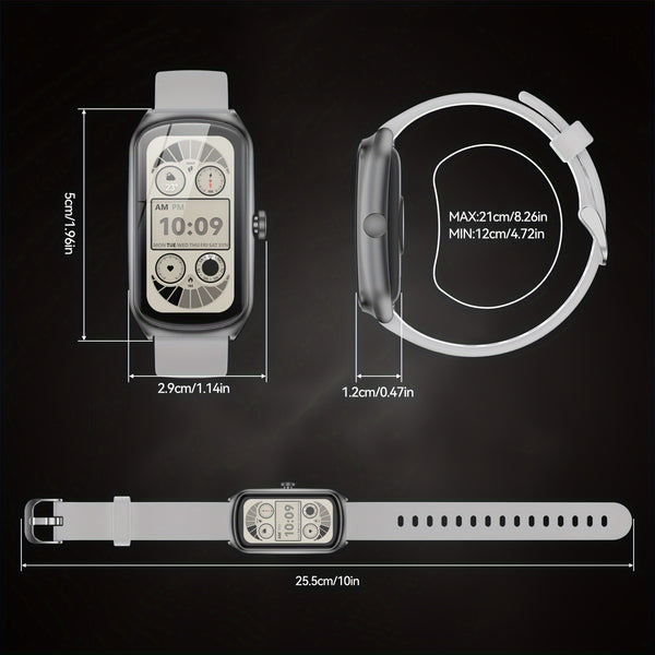 Anyloop White 1.58' Sport Smart Watch, Long Battery Life 20+ Sports Modes Practical Functions Smart Watch for Men\u002FWomen, High Quality Smart Watch