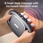 Evasea 8-Head Deep Tissue Massage Gun - Electric Muscle Massager with 16 Kneading Nodes, 9-Speed & 9-Mode Settings, Quiet Portable Device for Back, Legs, Arms, Hands-Free Operation, Type-C Fast Charge (Black) - Ideal Gift