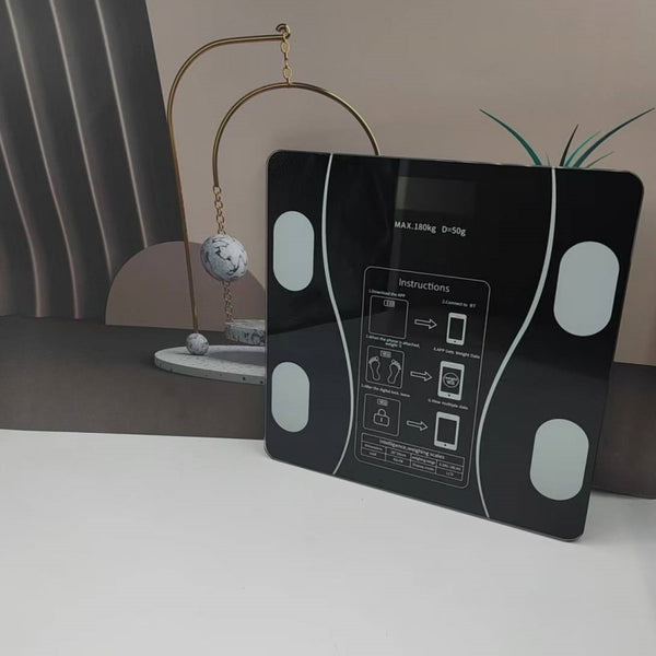 Smart Scale UAEIUI Smart Digital Bathroom Scale | Battery-Powered, Wireless, Non-Rechargeable, with Body Fat Monitoring for Home Use, for Women, Men