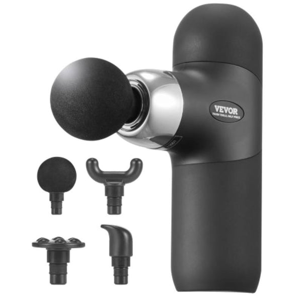 Deep Tissue Massage Gun for Athletes with 4 Settings and 4 Interchangeable Massage Heads Rechargeable Mini Percussion Massager for and Muscle Relaxation