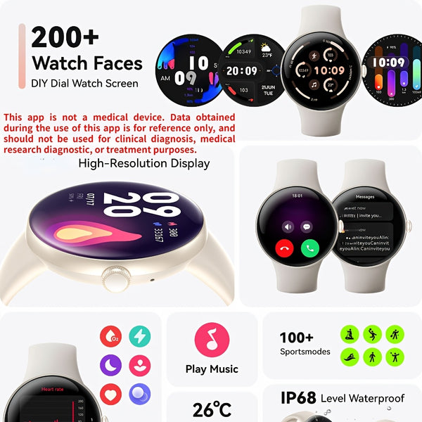 Smartwatch Fitness Tracker with 100+ Sport Modes, Fitness Watch for Men Women, Fitness Tracker with Calorie Step Counter Pedometer, High Quality Smart Watches