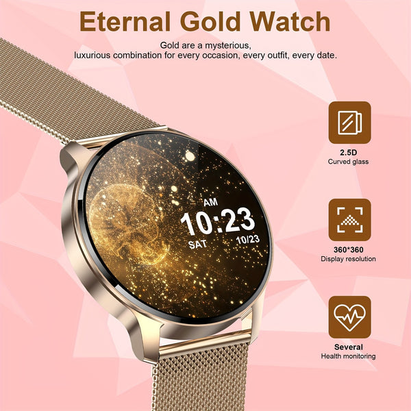 1.32-inch Full Touch Screen Smart Watch - Make\u002FReceive Calls, 120+ Sports Modes, Fitness Tracker - Perfect for Android\u002FiPhone, Men\u002FWomen, Halloween & Christmas Gifts