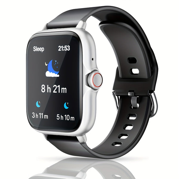 Sports Smart Watch, 1.83'' Full Touch Screen Display with Message, Answer Make Call Smartwatch, Monitoring, Sports Pedometer, Information Alerts, for iPhone Android Phones, Smartbands Fitness Watch for Women Men Friend Gift, Birthday Gift