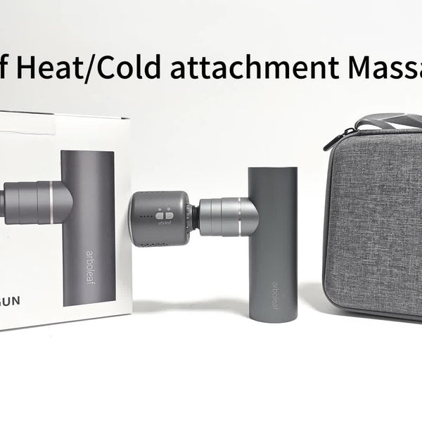 Arboleaf Hot & Cool Mini Massage Gun With Multiple Heads -Pro Percussion Massager Gun With Heating & Cooling Heads, 5 Speed Levels For Deep Tissue Massage For Full Body And Back Arm Massage Gifts For Both Men And Women Ideal For For Muscle Relaxation