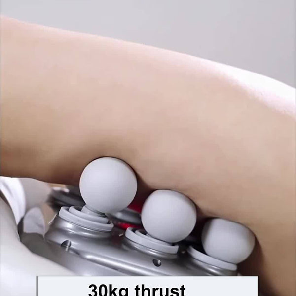 JustEvo Professional 6-Head Fascia Massage Gun, Multiple Modes, Various Intensity Levels, High-frequency Vibration, Muscle Relaxation, Full-body Massage, Suitable for Home, Office, And Gym Use.