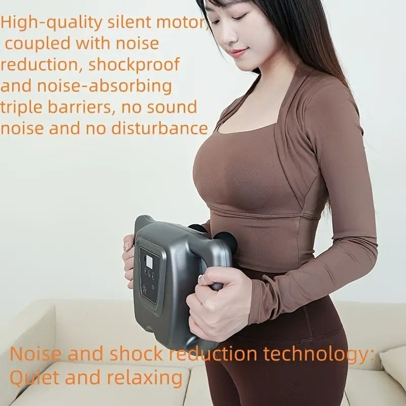 16 Head Fascia Gun Full Body Massager Instrument for Waist Back Legs Arm ation Home Multi-part Massage Gun, Back Massage, Neck And Shoulder Massager with Heat, Massage Tools for Body, Lower Back Massager, Hand Held Massager, Home, Compact Design