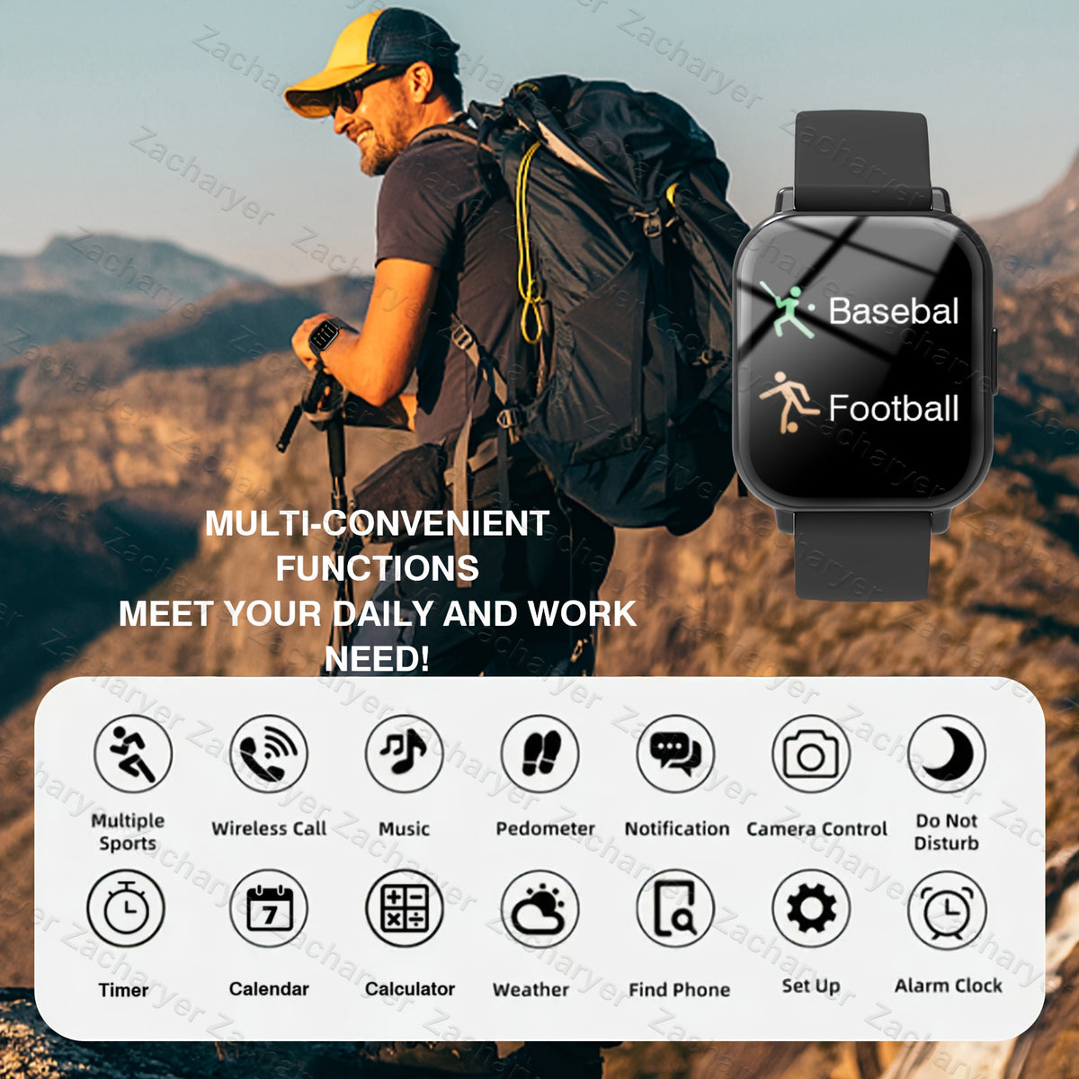 ZACHARYER Smartwatch with 1.83\
