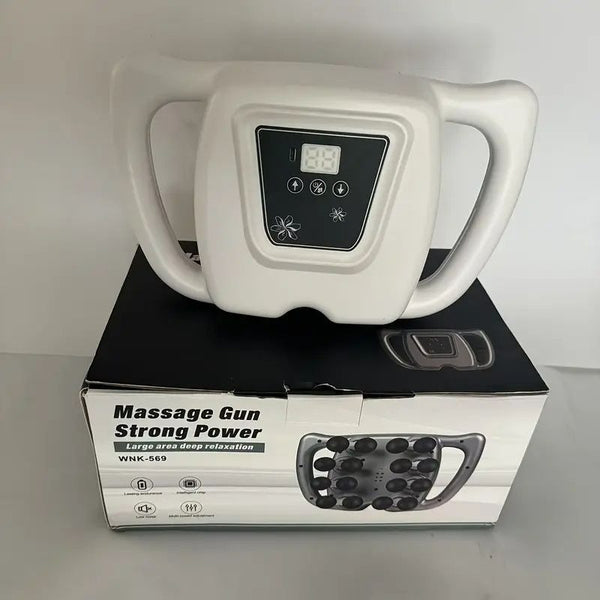 16 Head Fascia Gun Full Body Massager Instrument for Waist Back Legs Arm ation Home Multi-part Massage Gun, Back Massage, Neck And Shoulder Massager with Heat, Massage Tools for Body, Lower Back Massager, Hand Held Massager, Home, Compact Design