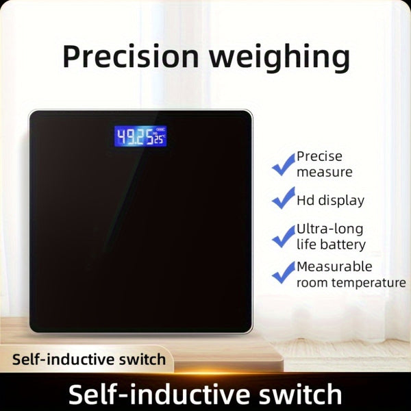 Smart Body Scale Smart Wireless Digital Body Scale | Accurate Home Weight Measurement, LCD Display, and Smart Touch Screen for Easy Use, Body Weight Scale, Modern Digital Scale, Touchscreen Enabled, USB Rechargeable Battery