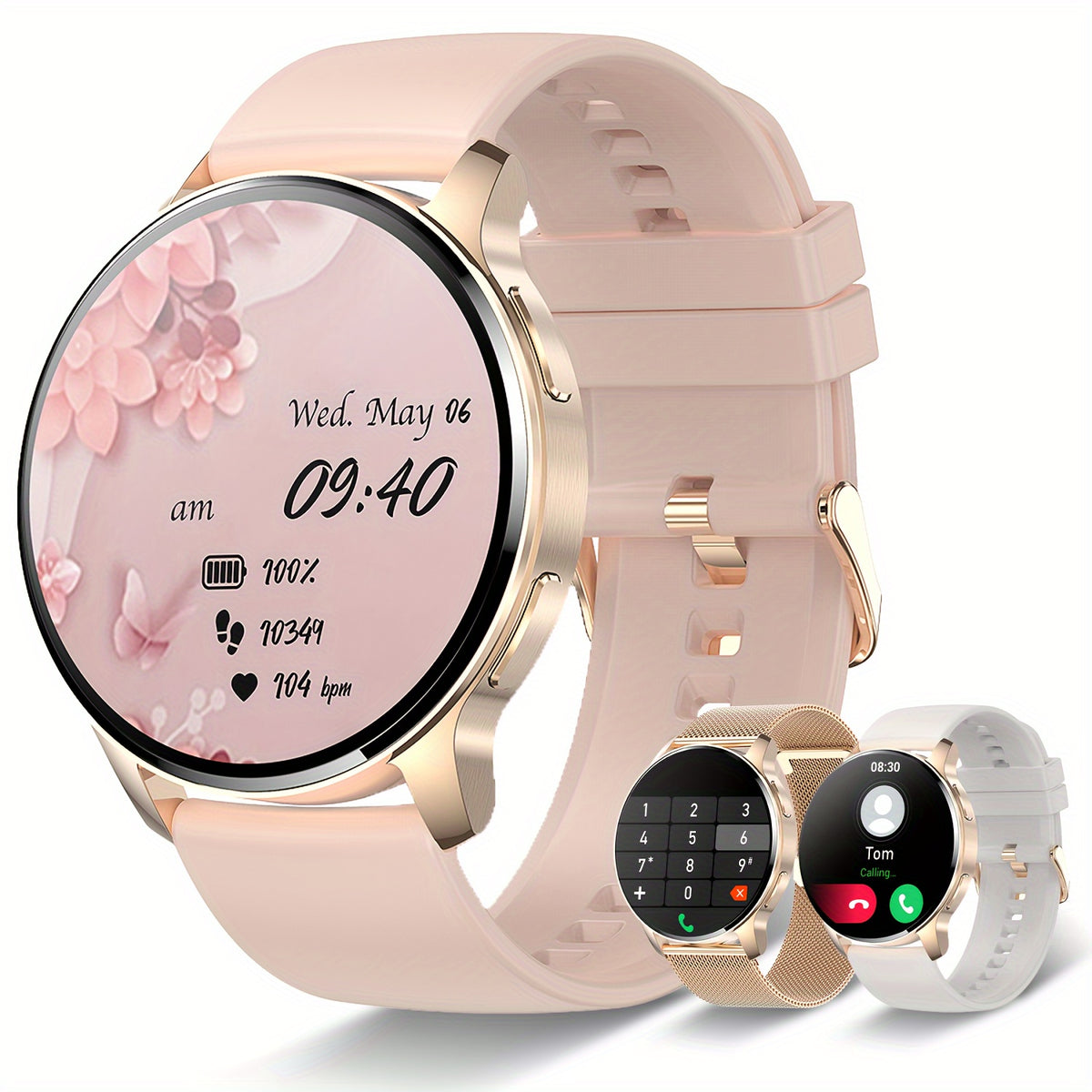 1.32-inch Full Touch Screen Smart Watch - Make\u002FReceive Calls, 120+ Sports Modes, Fitness Tracker - Perfect for Android\u002FiPhone, Men\u002FWomen, Halloween & Christmas Gifts