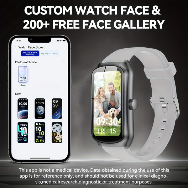 Anyloop White 1.58' Sport Smart Watch, Long Battery Life 20+ Sports Modes Practical Functions Smart Watch for Men\u002FWomen, High Quality Smart Watch
