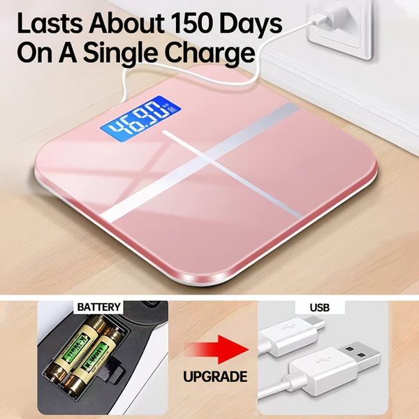 High Precision Scale Ultra High 400 LB Weight Scale, High Precision Smart Digital Bathroom Scale | LB\u002FKG Convertible, Multi-function Temperature Display, HD LCD Display, Ultra Wide Platform And Large Capacity For Home, Dorm, Gym Or Office Use