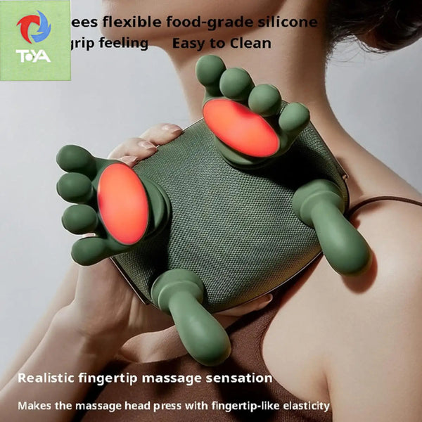 Shoulder And Neck Massage Expert, Lower Abdomen Massager, Acupressure Back And Neck Massager, Kneading Massage Pillow, Electric Massager, Unisex Gift, Therapeutic Massage, Acupressure Device, Kneading Design, High-Quality Materials