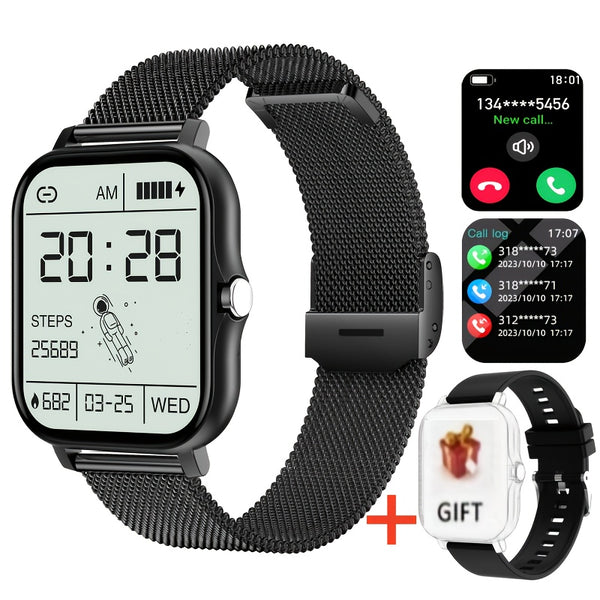 Smart Watch, Men's\u002FWomen's Watch, Call and Message Reminders, DIY Dial, Large Screen Display, Sports Pedometer and Other Modes for Fitness Exercise, Suitable as Holiday and Birthday Gifts