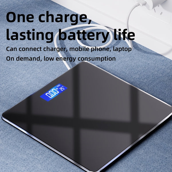 Smart Body Scale Smart Wireless Digital Body Scale | Accurate Home Weight Measurement, LCD Display, and Smart Touch Screen for Easy Use, Body Weight Scale, Modern Digital Scale, Touchscreen Enabled, USB Rechargeable Battery