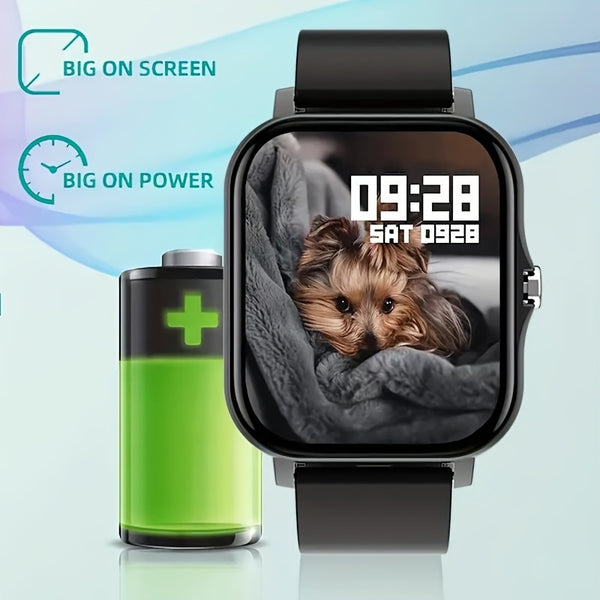 Smart Watch, Men's\u002FWomen's Watch, Call and Message Reminders, DIY Dial, Large Screen Display, Sports Pedometer and Other Modes for Fitness Exercise, Suitable as Holiday and Birthday Gifts