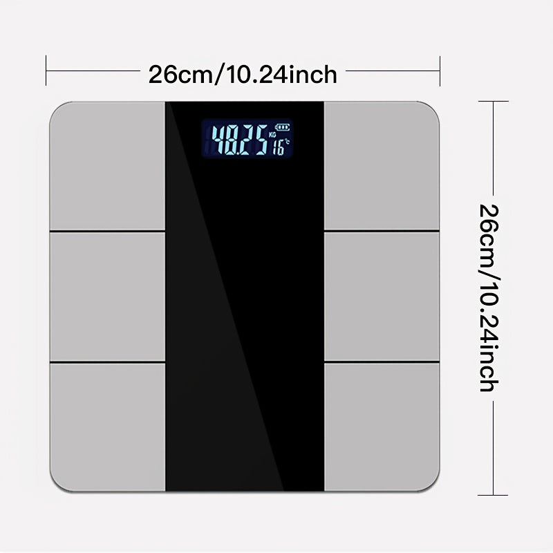 Smart Scale, BMI Weight Scale, Smart Digital LED Weight Scale, Wireless AAP Connection, No Battery, Home Gym Equipment, Digital Weight Scale, Wireless Home Device Synchronization for Home Bathroom