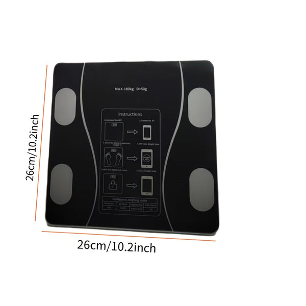 Smart Scale UAEIUI Smart Digital Bathroom Scale | Battery-Powered, Wireless, Non-Rechargeable, with Body Fat Monitoring for Home Use, for Women, Men