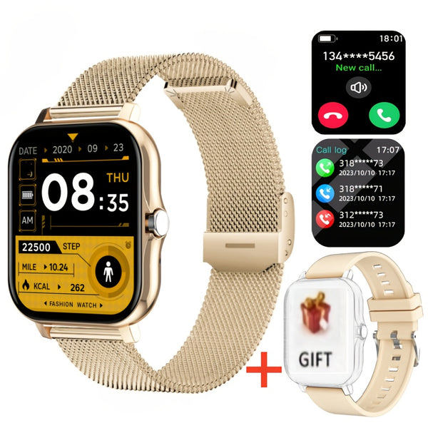 Smart Watch, Men's\u002FWomen's Watch, Call and Message Reminders, DIY Dial, Large Screen Display, Sports Pedometer and Other Modes for Fitness Exercise, Suitable as Holiday and Birthday Gifts