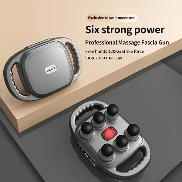 1 Handheld Massage Gun, 42 Multi-functional Massagers, USB Charging, Storage Box, Great Gift for Family And Friends