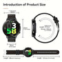Smart Watch Fitness Tracker for Android Ios Mobile Phones, Sports Running Digital Watch with Sedentary Reminders, Music Control, Circular Touch Screen Smart Watch, Gift for Men Women