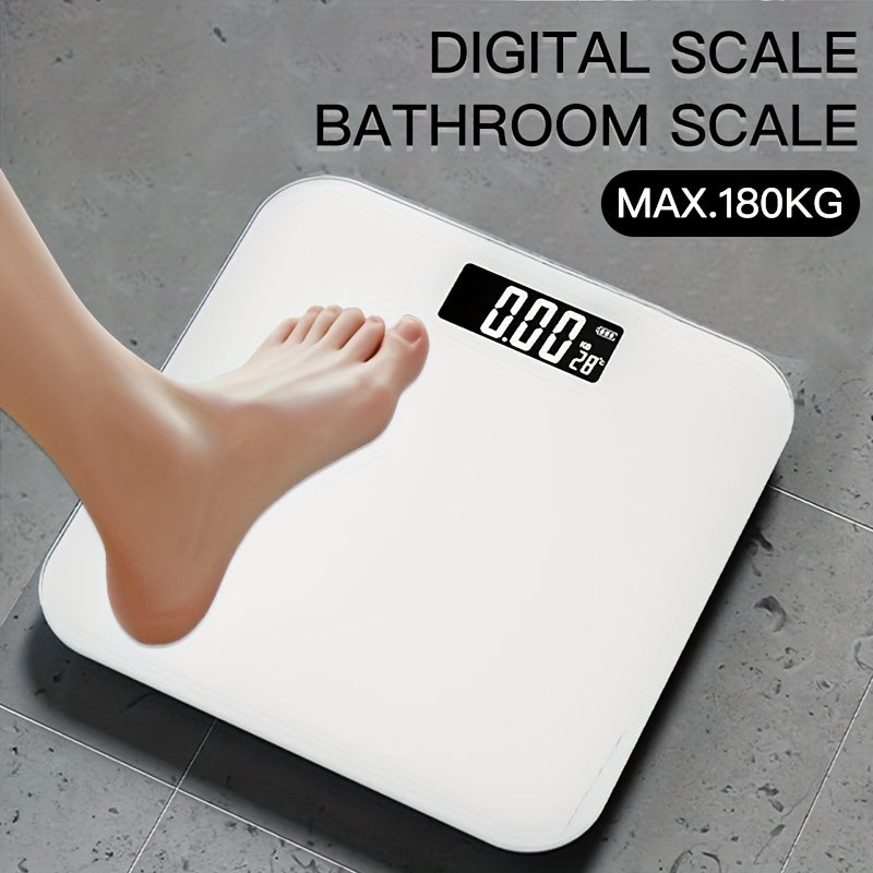 Conridel Digital Bathroom Scale with LED Display - High Accuracy Body Weight Scale up to 400 lbs\u002F180kg, Smart, for Bedside, Use, &, - Easy-Read Tracker (Durable Plastic, -Pound\u002FKg)