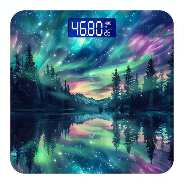 Smart Home Scale, Large Screen Digital Bathroom Scale with High Precision Induction Steel Sheet Can Weigh Up to 396 Pounds Innovative Design Can Be Used As a Home Decoration