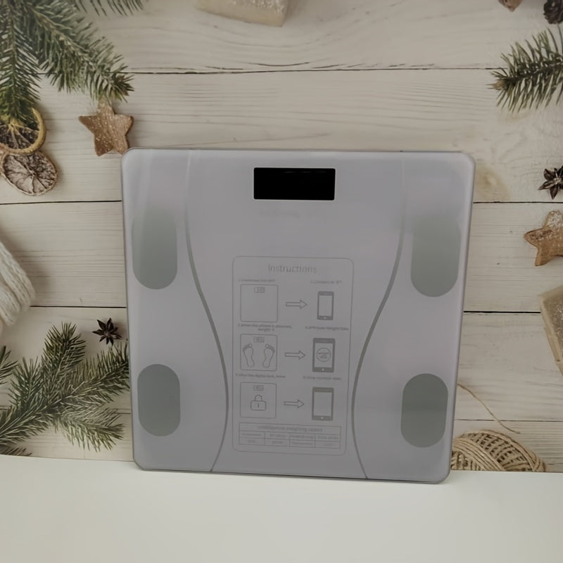 Smart Scale UAEIUI Smart Digital Bathroom Scale | Battery-Powered, Wireless, Non-Rechargeable, with Body Fat Monitoring for Home Use, for Women, Men