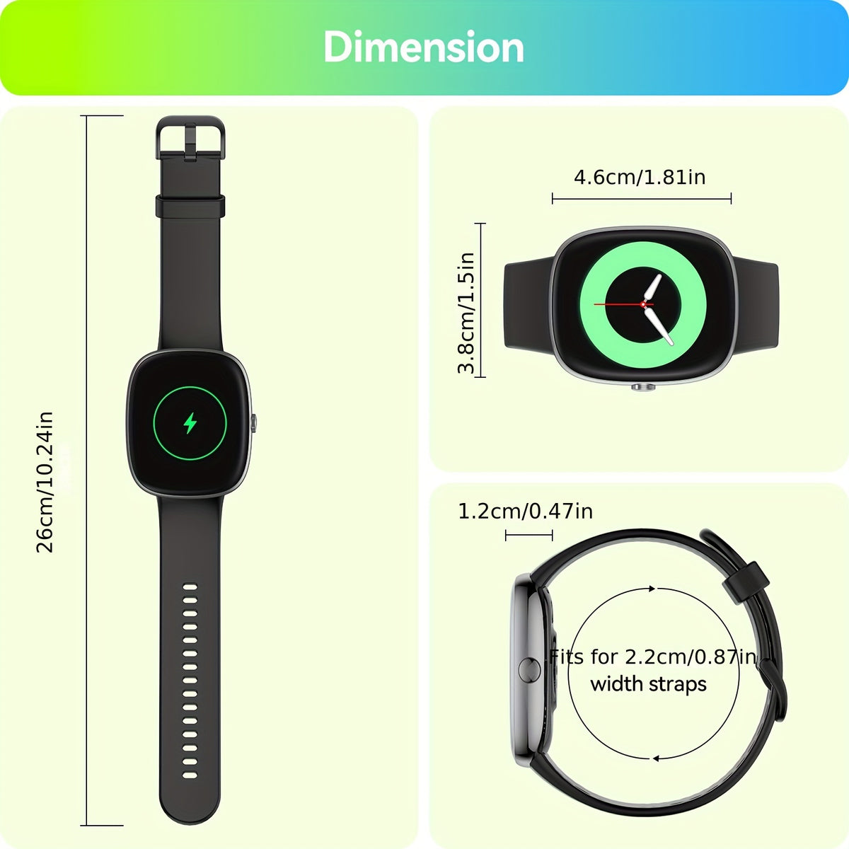 Anyloop Smartwatch for Men & Women - Answer\u002FMake Calls, 100+ Sport Modes Fitness Tracker, High Quality, 1.69\